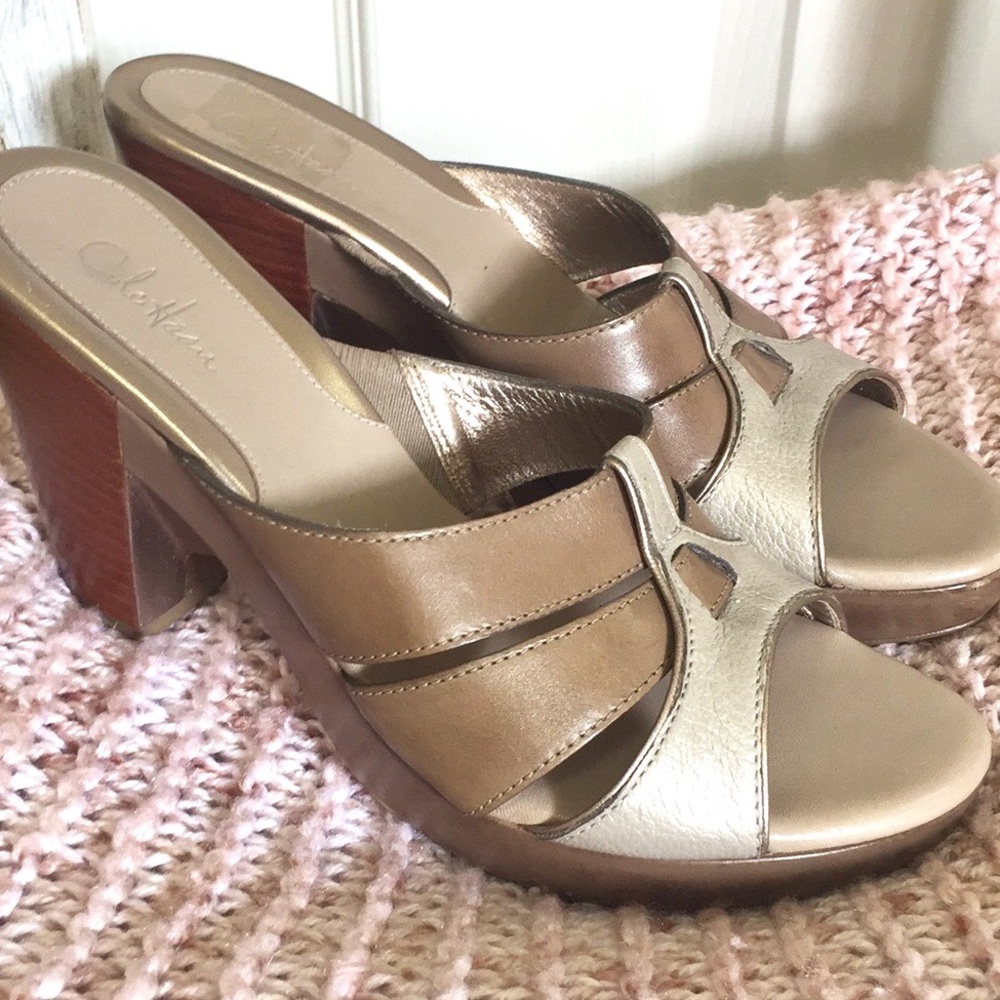 Cole Haan Leather Platform Sandals